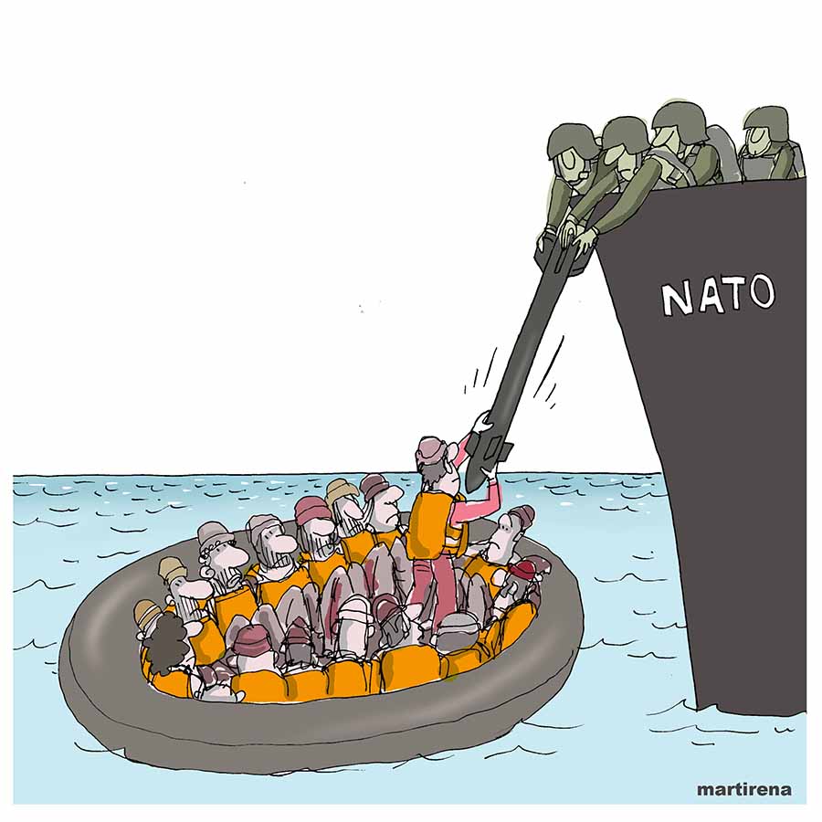 NATO immediately send ships to the Aegean